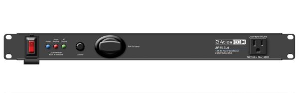 AtlasIED AP-S15LA 15A Power Conditioner and Distribution Unit with IEC Power Cord and Lamp