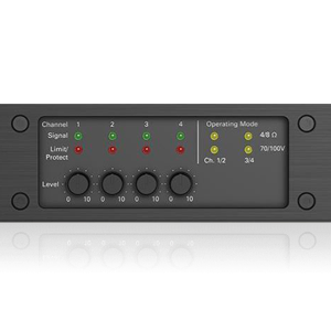 AtlasIED DPA404 Networkable 4-Channel Power Amplifier with Optional Dante® – 400W