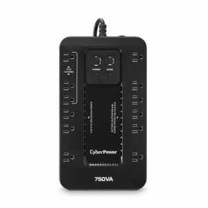 CyberPower EC750G Ecologic UPS System – 750VA/450W, 10 Outlets, ECO Mode, LCD, Compact Design