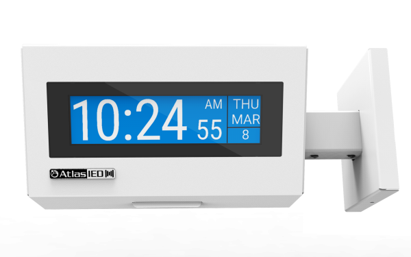 AtlasIED IP-DDS PoE+ Dual-Sided LCD Endpoint with LED Flasher